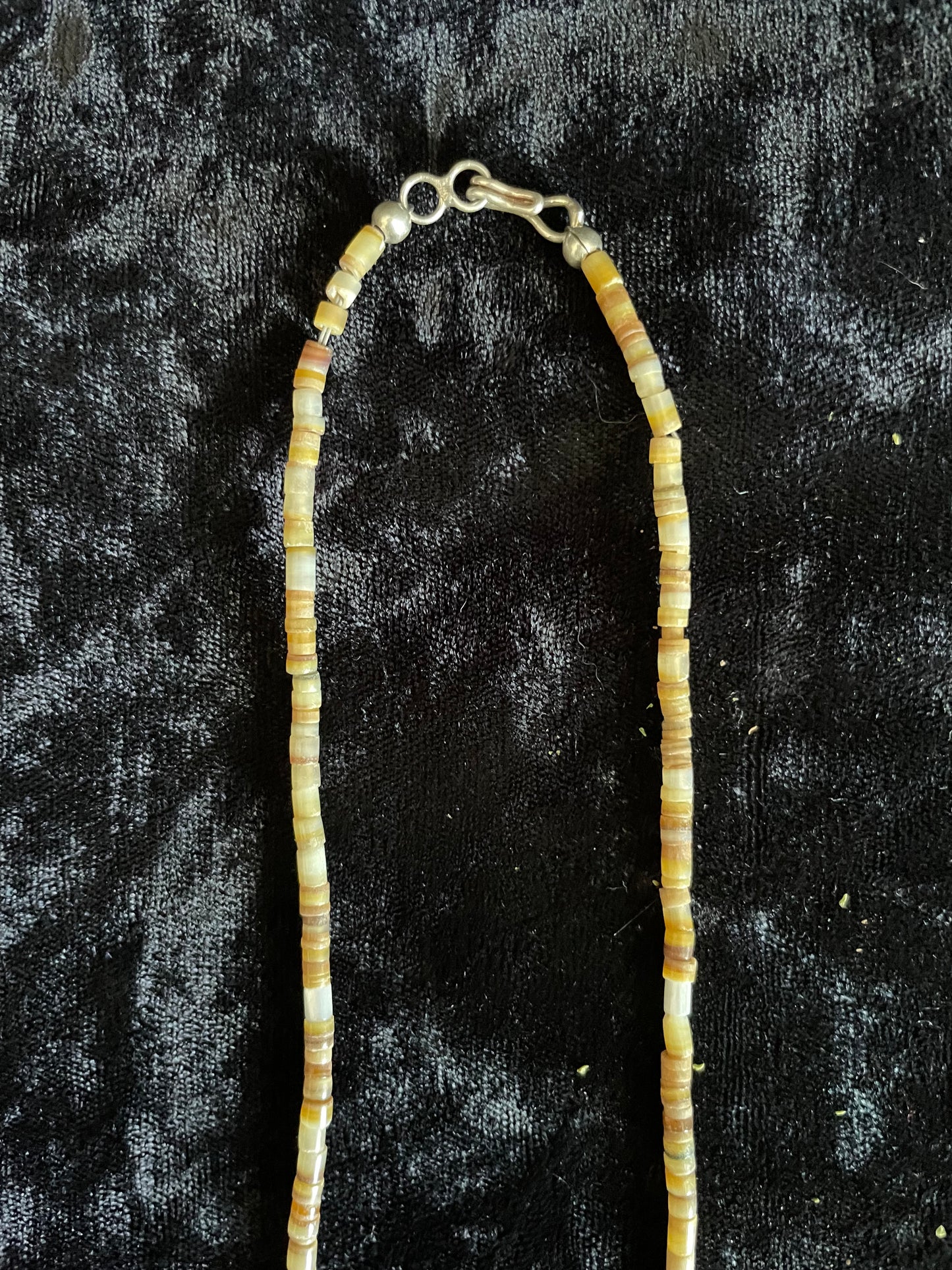 Hand Carved Pipestone & White Marble Sacred Bear Necklace